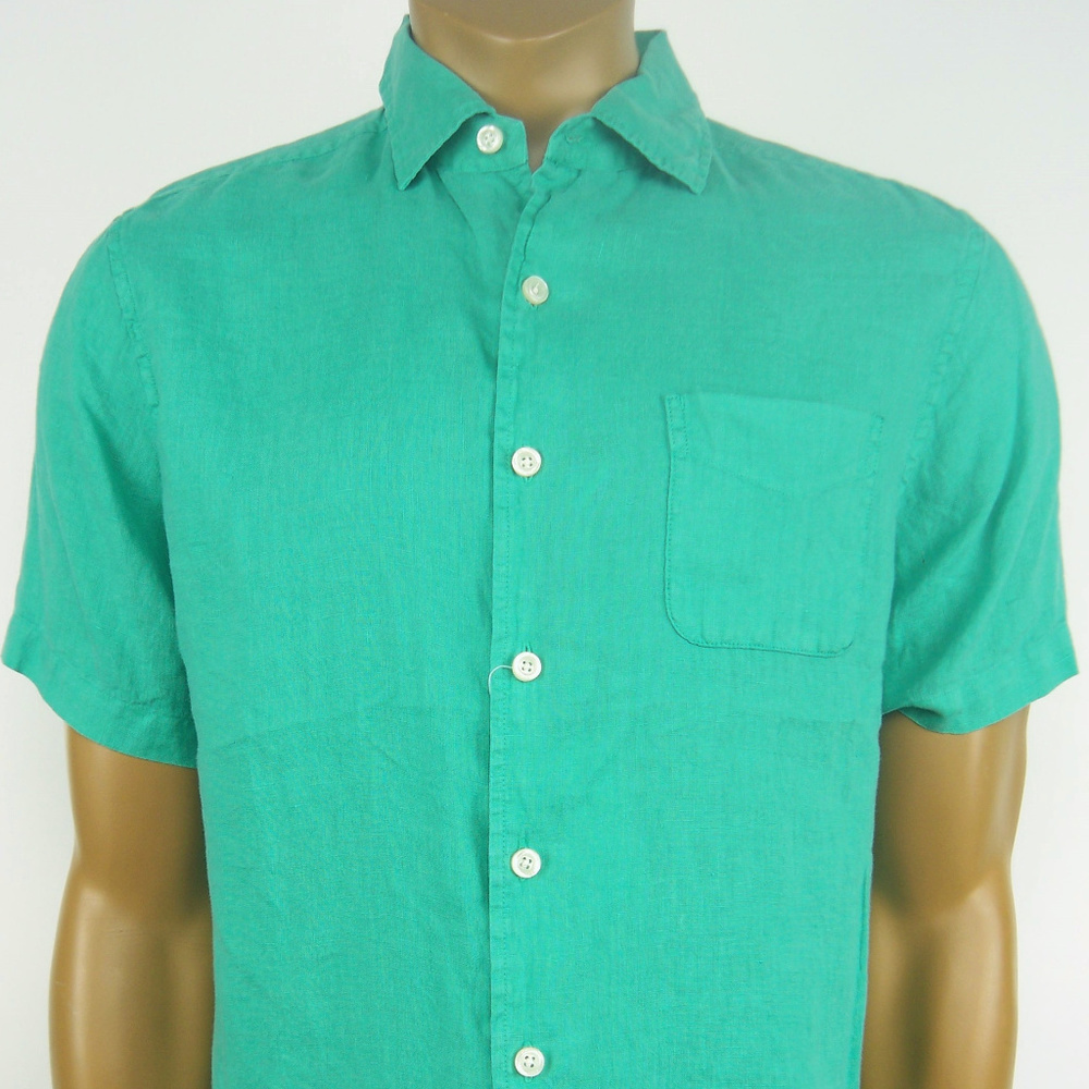 CREMIEUX Classics Garment Dyed 100%Linen Sea Green